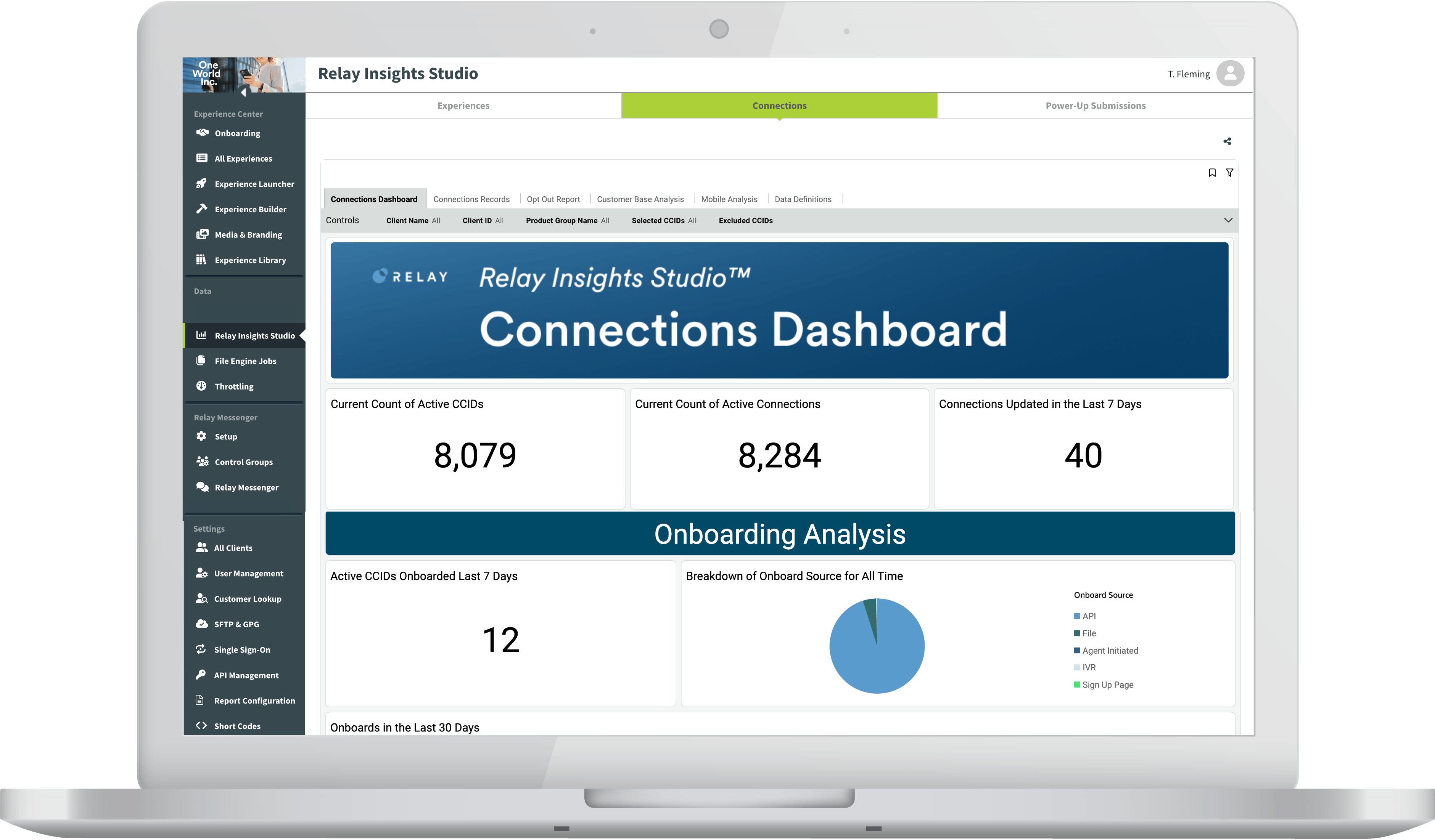 Connections Dashboard Image